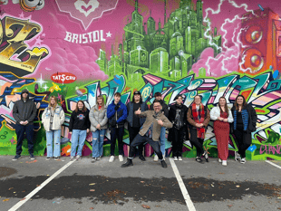 Students take in Banksy and Goldie at Bristol street art tour