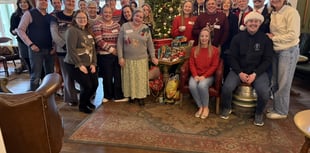 Mince pie mountain donated to community larder