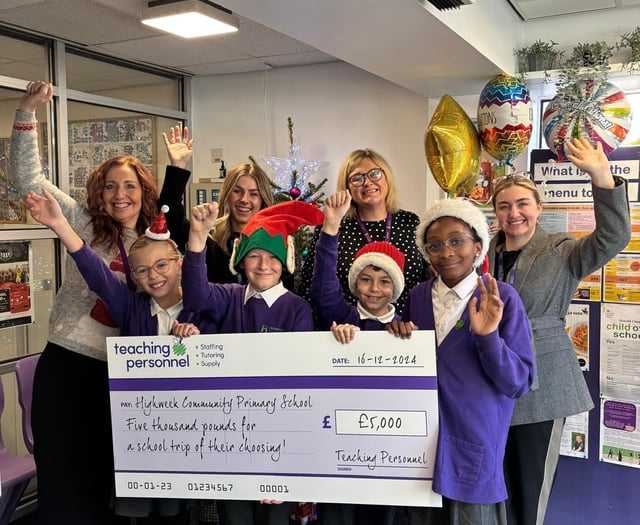 Joy at winning cash for school trip 