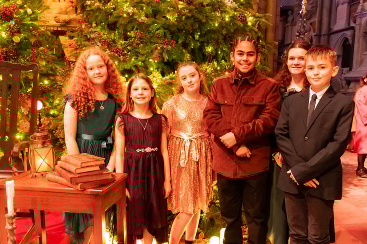 Children helped by Go Beyond at the service at Westminster Abbey. Photo supplied by Go Beyond 