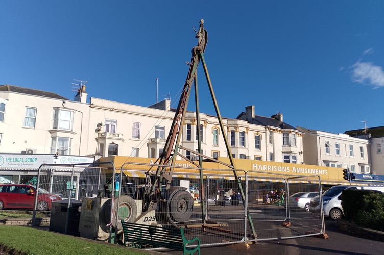 South West Water carrying out testing in Dawlish. Photo  Noreen Goodchild