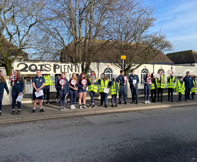 Teenagers road safety campaign success 