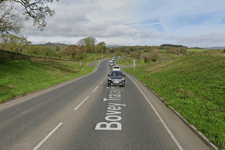 The A382 Bovey Road will be closed from February 24 until March 7