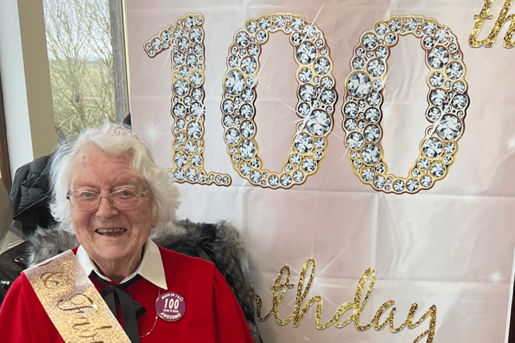 Audrey Wilson, who lives in Dawlish, received her birthday message from the King and the Queen Consort on Febraury 17