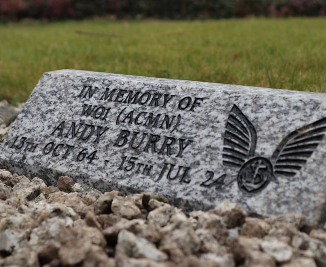 Memorial dedicated to former Royal Navy aircrewman 