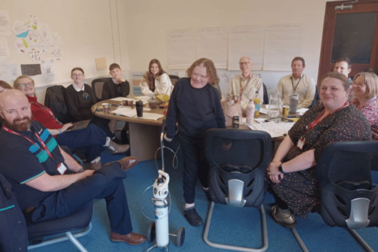 Champions for Change with members of Devon County Council transport services, professionals from Stagecoach and Devon Communities Together