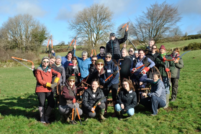 The Devon branch of KPMG rolled up their sleeves and got to work at Shallowford Farm
