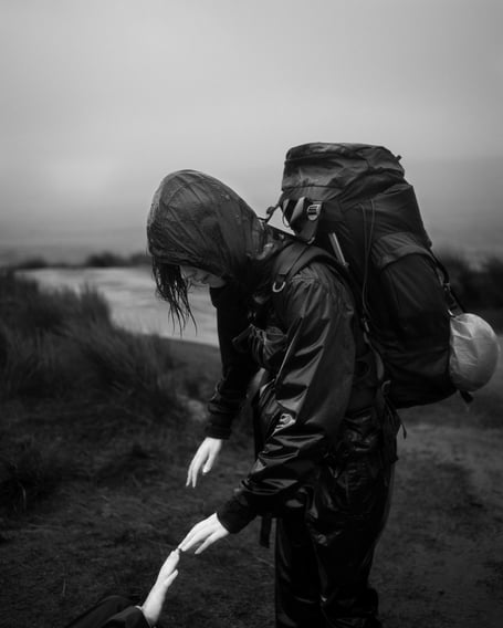 Robert Darch, Whiteworks from The Ten Tors series, 2019,  features students from South Dartmoor College. © Robert Darch