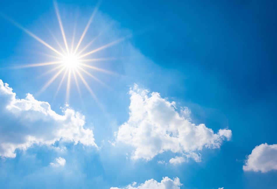 Sunny skies and gentle breezes for today and tomorrow