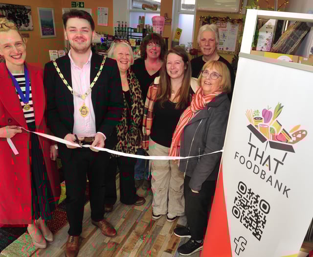Hub launch marks beginning of new partnership with food bank 