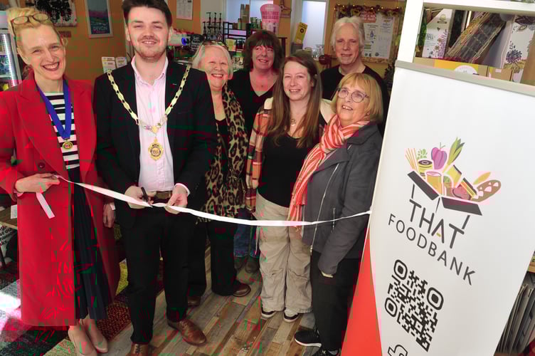 Newton Abbot mayor Cllr Alex Hall at the opening of The Plot Hub