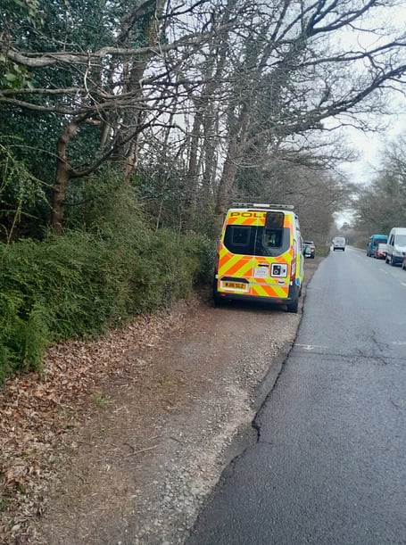 Police carried out a speed cbeck operation in Heathfield. Photo Devon and Cornwall Police