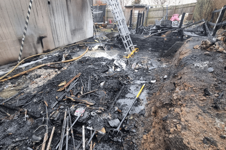 Crews worked quickly and efficiently together alongside our colleagues from other stations. This resulted in swift action that prevented the fire from escalating into the house. 
