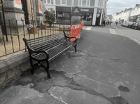 First of Queen Street's new benches installed 