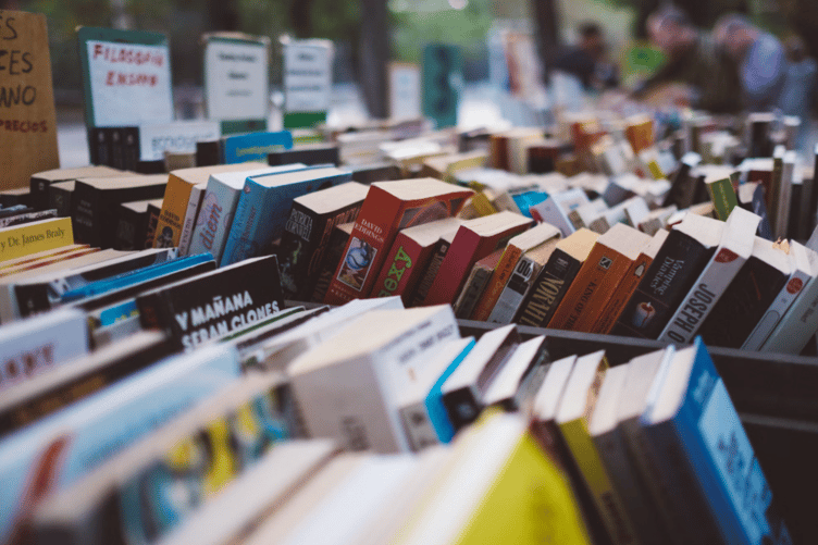 The book sale takes place on March 31
