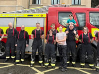 Firefighters scrub and chamois their way to £2,000 for charity 