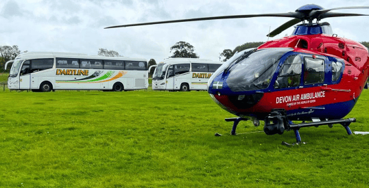 Coach company named as Air Ambulance volunteer day sponsor 