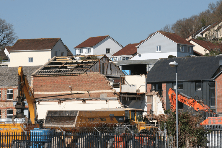 The building will be demolished by the end of the week, the Mid-Devon Advertiser understands.