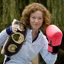 Rachael  Mackenzie visited Teign School. Photo Inspired Athletes.