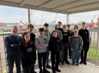Tidal waves of inspiration as students visit barrier project 