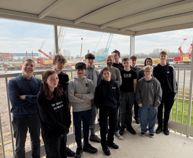 Tidal waves of inspiration as students visit barrier project 