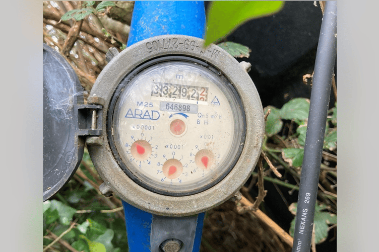 A water meter is needed to show how much water is being abstracted