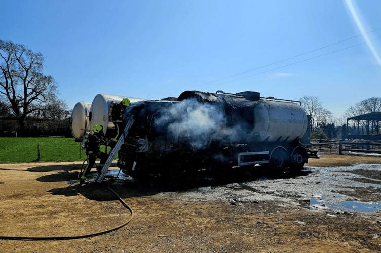 Crews were called to Harbetonford on Wednesday, April 9
