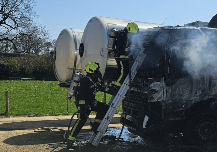 Crews were called to Harbetonford on Wednesday, April 9