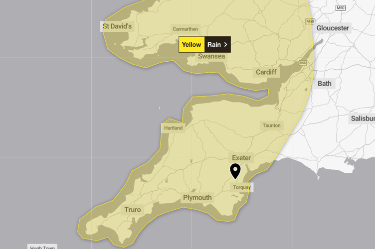 The warning comes into force from 12pm tomorrow, Tuesday, April 15