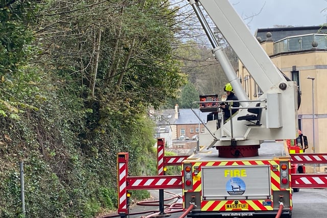 Firefighters tackle major house fire in Tavistock