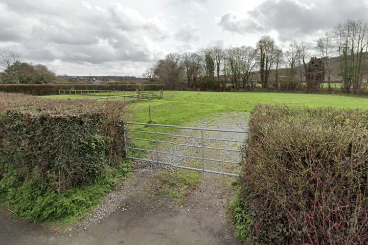 The site is currently an agricultural field and is adjacent to Liverton Football Club