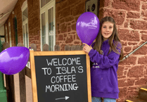 Isla, 11, raises more than £1,800 for cancer charity as part of civic award