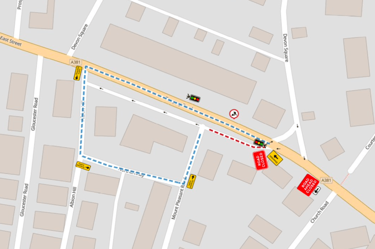 The red dotted line will be closed