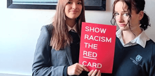 School celebrates its 'Show Racism the Red Card' winners 