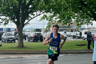 Alex Sparks at the Yeovil 10K. Picture: Teignbridge Trotters