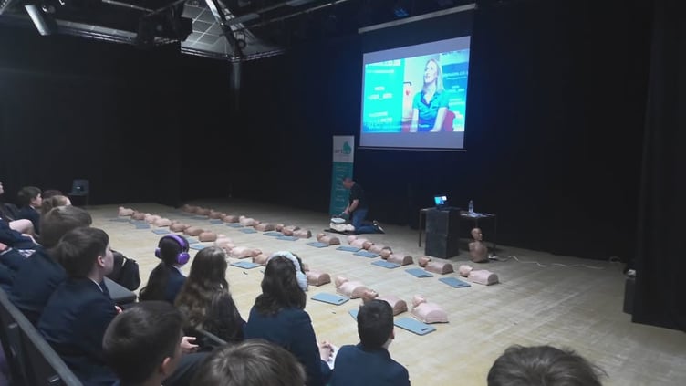 Students at Teign School taught CPR