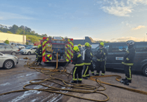Newton Abbot garage hosts town's firefighters for training