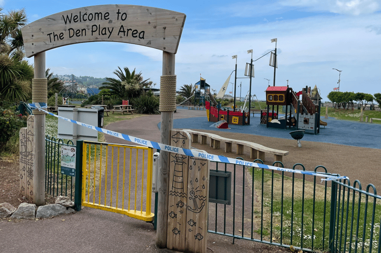 The cordon has been extended to include the Den Play Area
