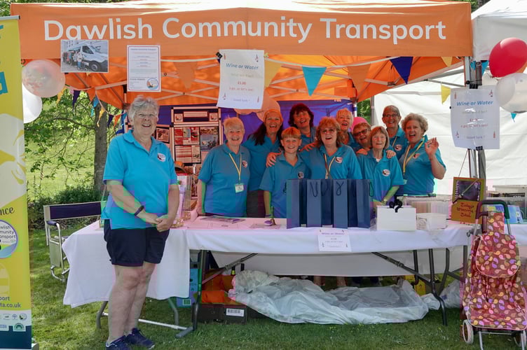 Dawlish Community Transport, one of the three charities to benefit from the Luscombe Castle day. Photo Bob Simpson 