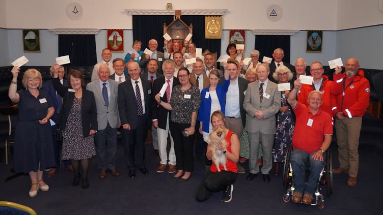 Devon Freemasons hand out donations to 20 charities and organisations.