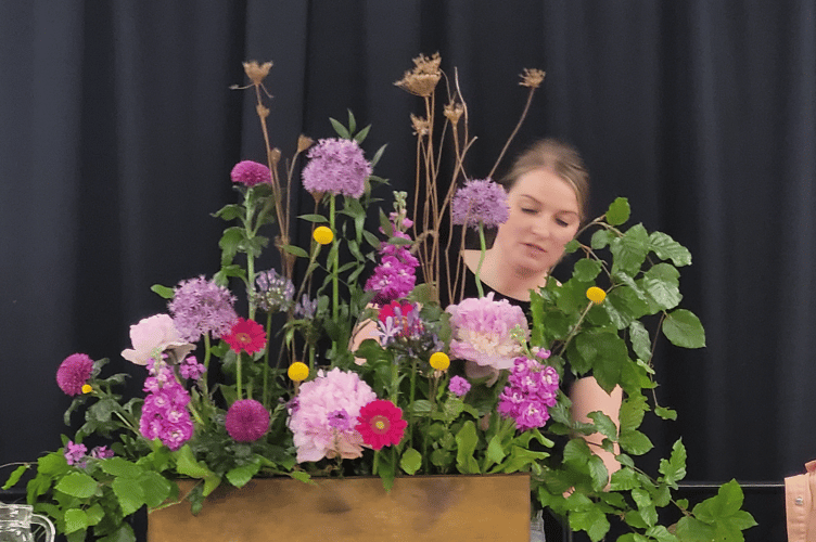 Newton Abbot Flower Club recently welcomed Rosie Ellesmore
