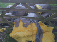 Black bags fly-tipped in Dartmoor field sparks anger 
