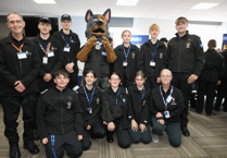 Police cadets from Newton Abbot celebrated at Middlemoor event