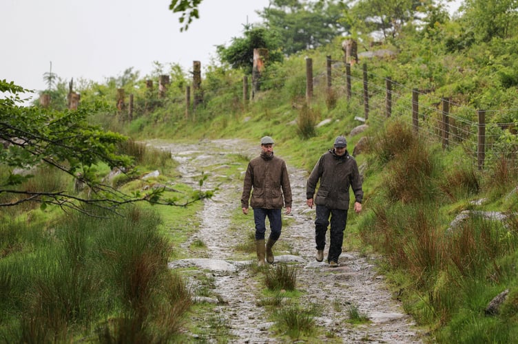 Prince William on the visit to Tor Royal Bog near Princetown. Picture: Andrew Parsons/Kensington Palace.