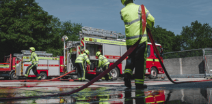 Lower pay award and one-off windfall help fire service boost