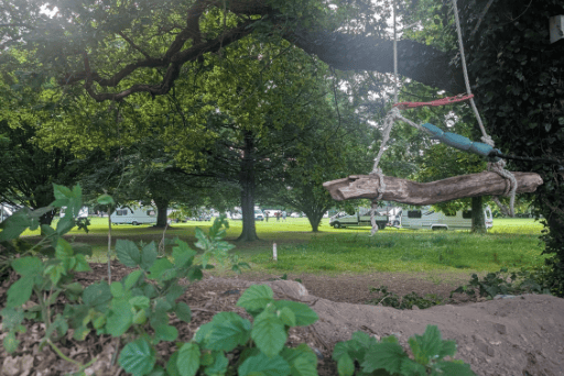 Travellers have encamped at Bovey Tracey's Mill Marsh Park