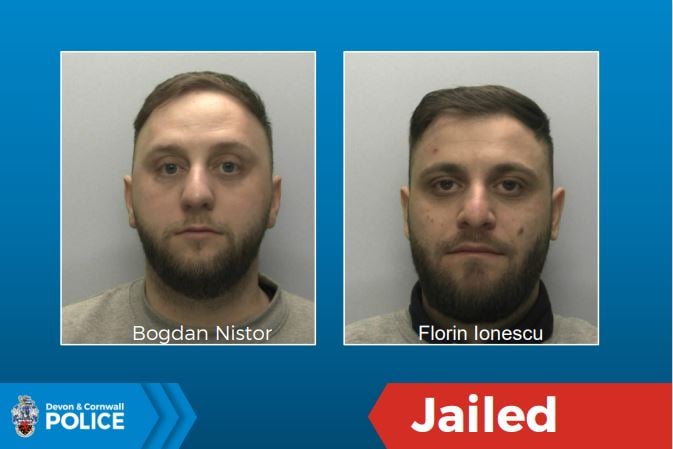 Shoplifters jailed. Photo Devon and Cornwall Police 