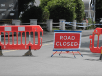 Road closed as one taken to hospital after motorbike collision 