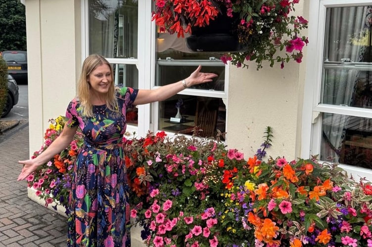 Horticulturalist and TV gardening expert Camilla Basset-Smith in Bovey Tracey. Photo Brookside Restaurant 