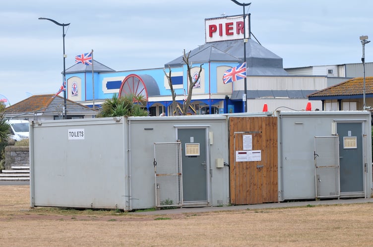Teignmouth's temporary toilets
